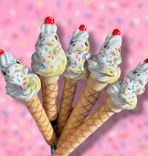 Icecream Manatee Crochet Hook Long or Short Grips Choose One