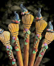 Witches Broom Crochet Hook Long Grips Choose One