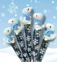 Snowy Dino Crochet Hook Long Grips Choose One