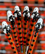Ghost with Cat Halloween Crochet Hook Long or Short Grips Choose One