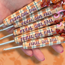 Feral Girl Fall Crochet Hook Long Grips Choose One
