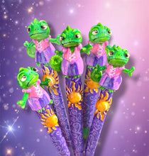 Chameleon in Dress Crochet Hook Long or Short Grips Choose One
