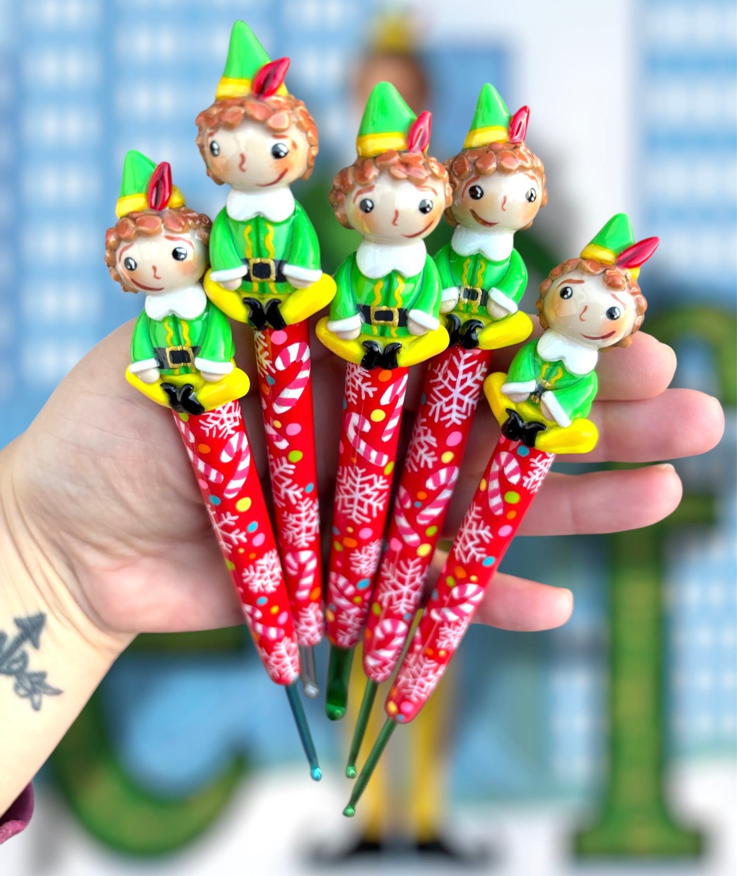 Elf Crochet Hook Long or Short Grips Choose One