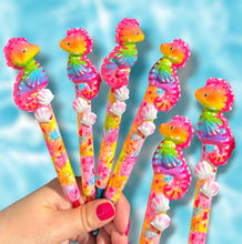 Neon Seahorse Crochet Hooks Long or Short Grips Choose One