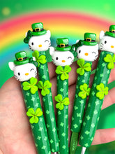 ☘️St. Patty’s Day☘️ Kitty Crochet Hook Long or Short Grips Choose One