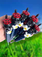 Chunky Ladybug Cats Crochet Hook Long or Short Grips Choose One