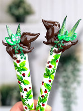 Dachshund Planter with Ladybugs Crochet Hook Long or Short Grips Choose One