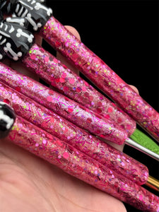 Skeleton Kitty Crochet Hook Long or Short Grips Choose One